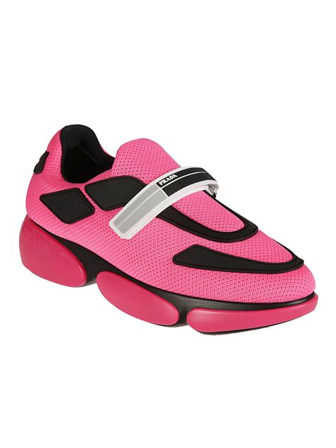 pink prada sneakers women|hot pink prada sneakers.